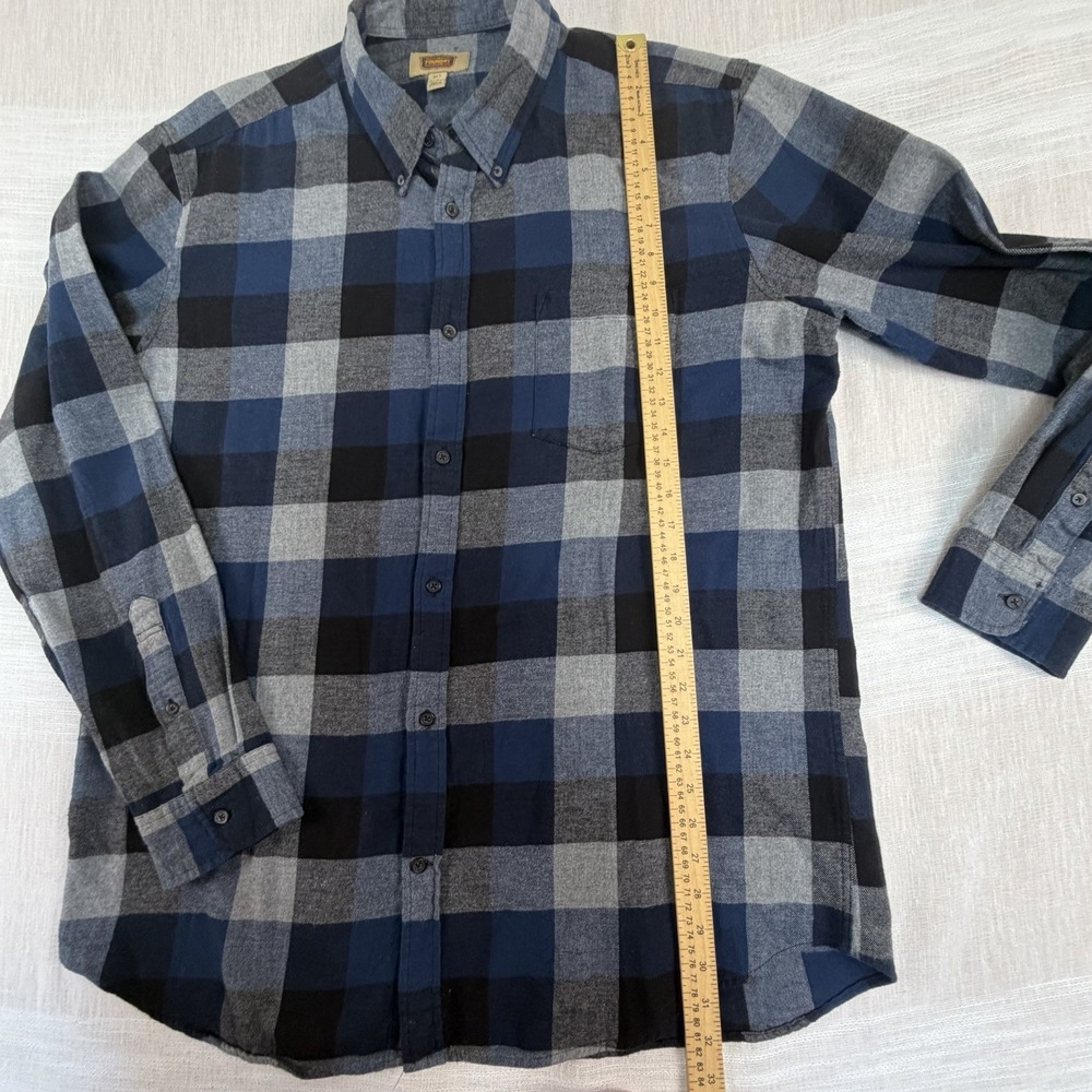 Lot of 2 The Foundry Supply Flannel Men's Shirt Sz XLT Plaid XL Tall EUC - Picture 8 of 8